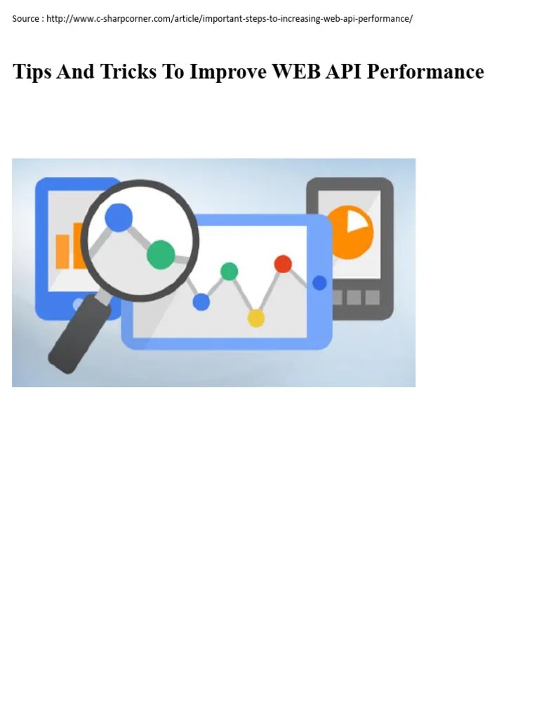 Increasing Web API Performance In ASP | PDF
