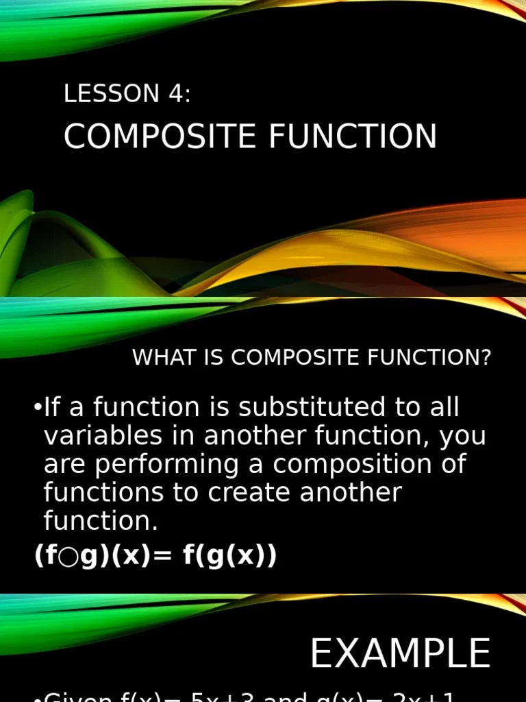 Lesson 5 (Composite Function) | PDF