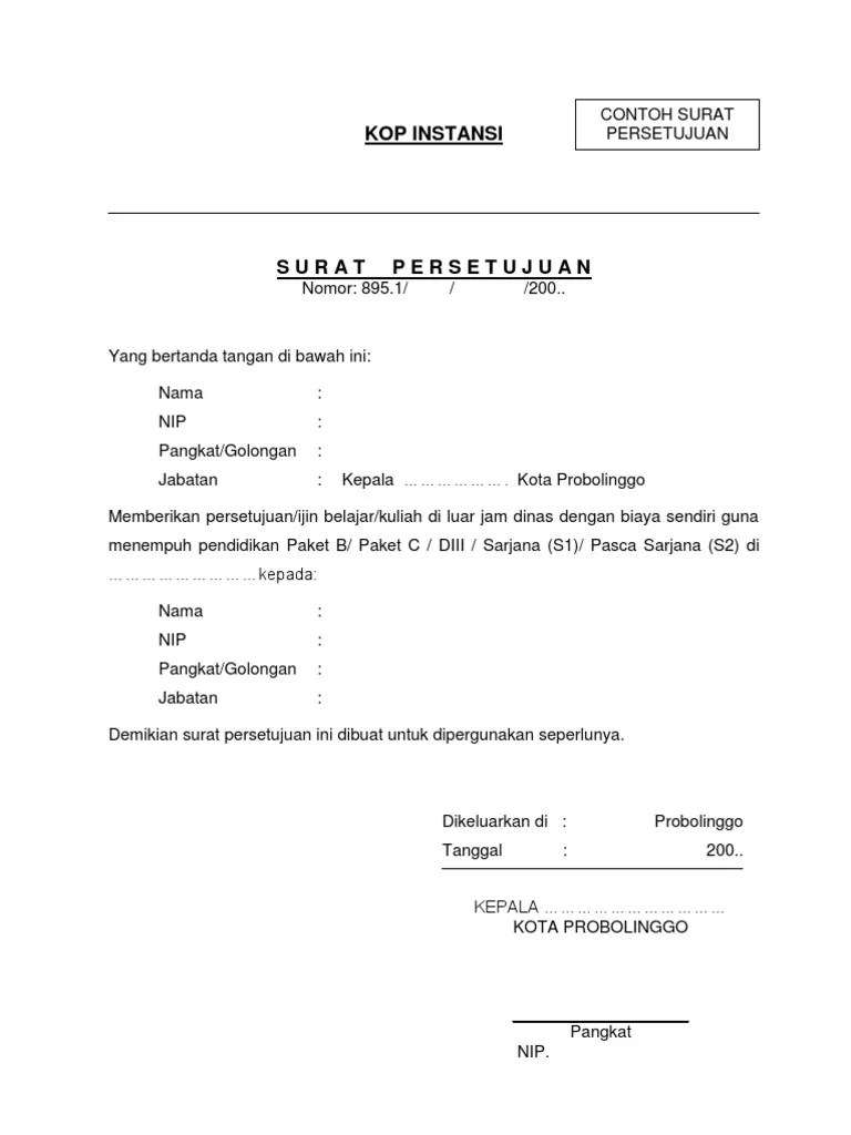 *** dari susunan kalimatnya, ada beberapa bagian yang perlu dijelaskan yaitu sebagai berikut: Contoh-Surat Izin Belajar