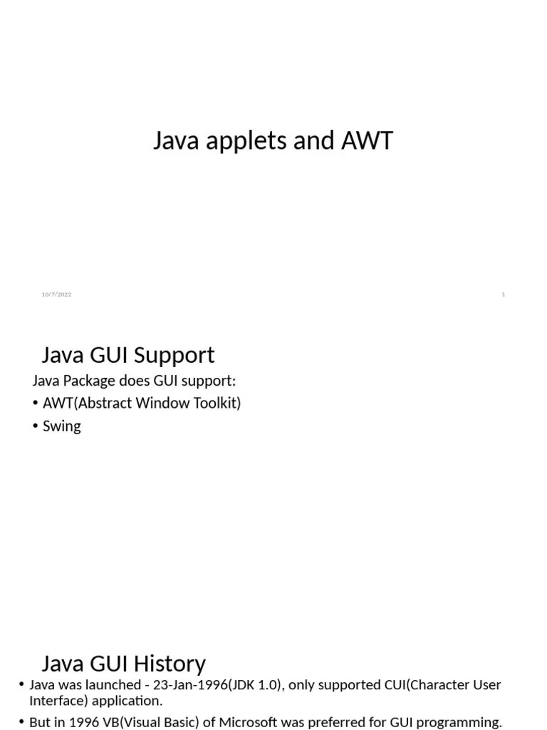 Java Applets | PDF