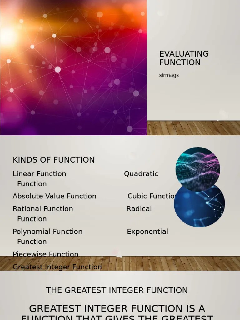 Evaluating Function | PDF | Teaching Methods & Materials | Science ...