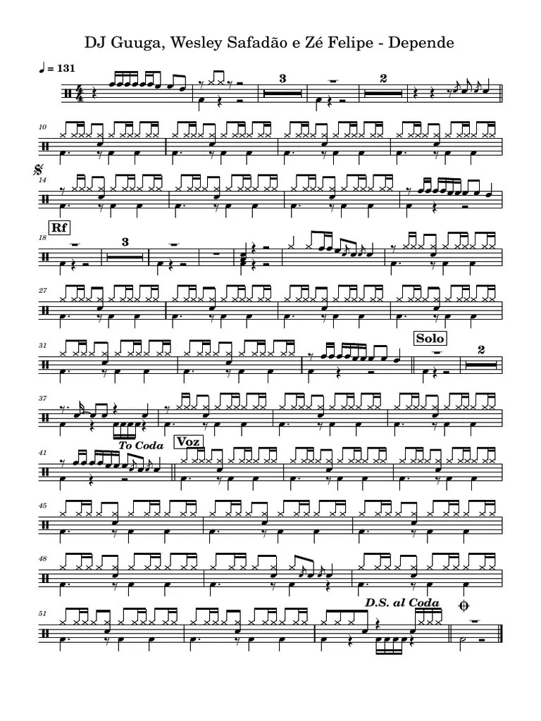 DJ Guuga, Wesley Safadão E Zé Felipe - Depende | PDF