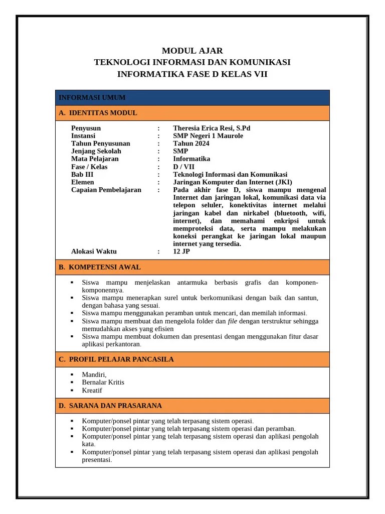 Modul Ajar BAB 3 | PDF
