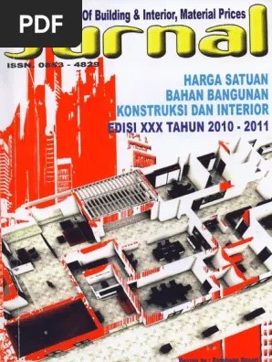 Jurnal Harga Satuan Bahan Bangunan Kontruksi Interior Penerbit Para Direktur Provinsi DKI Jakarta 11.
