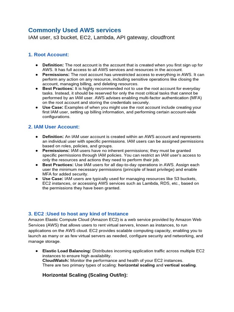 AWS Overview | PDF | Scalability | Computer Science