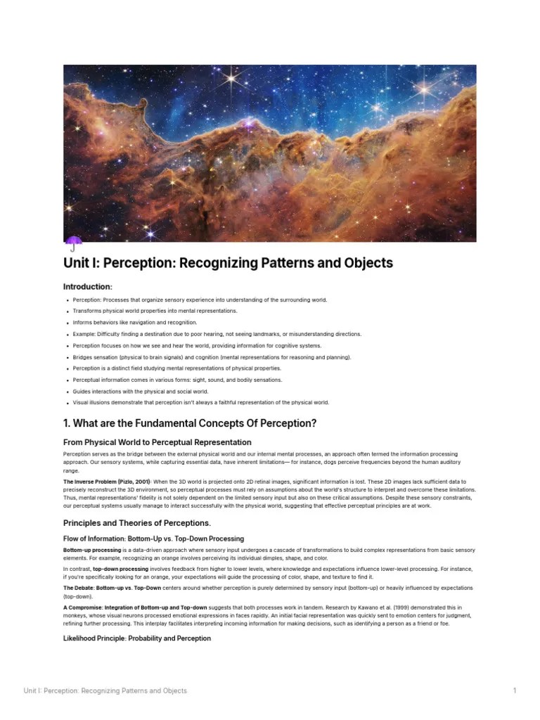 Perception Notes | PDF