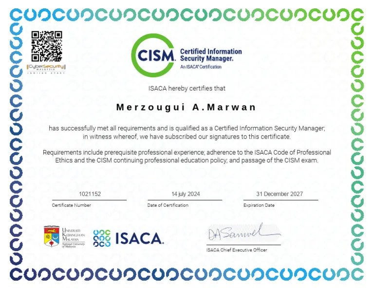 Sfg8870 ISACA CISM Certification | PDF