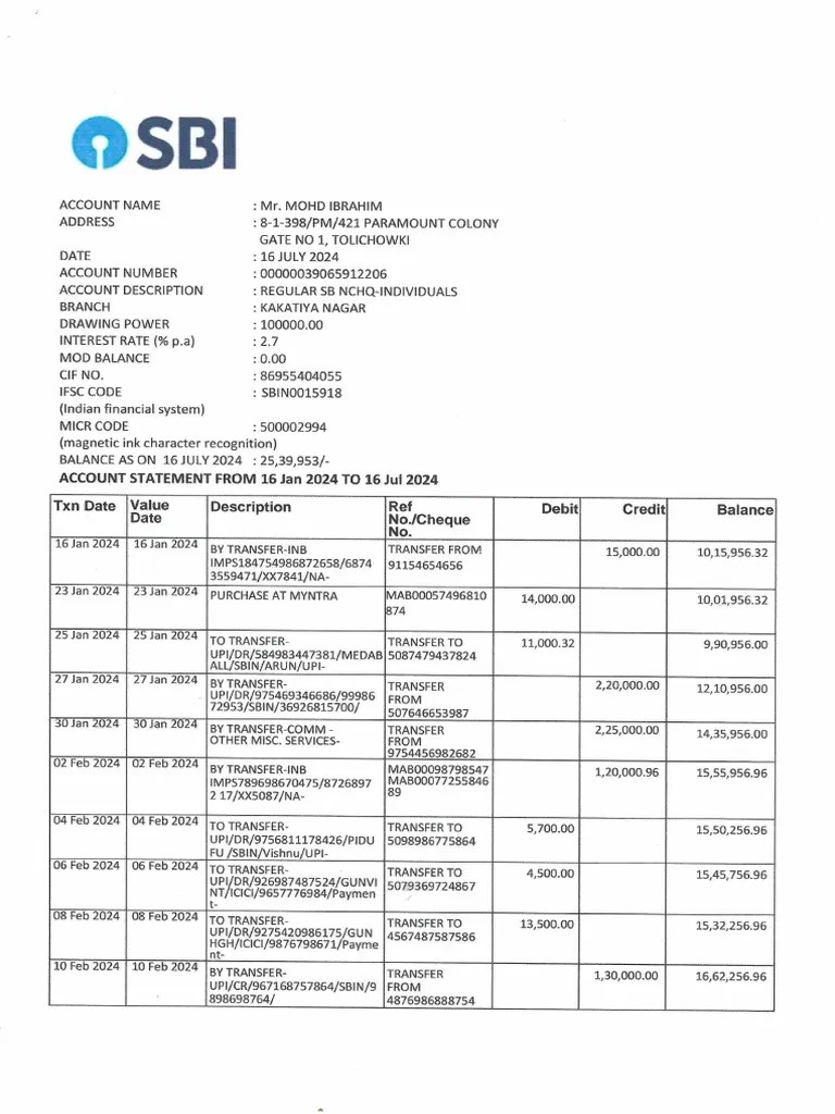 BANK STATEMENT | PDF