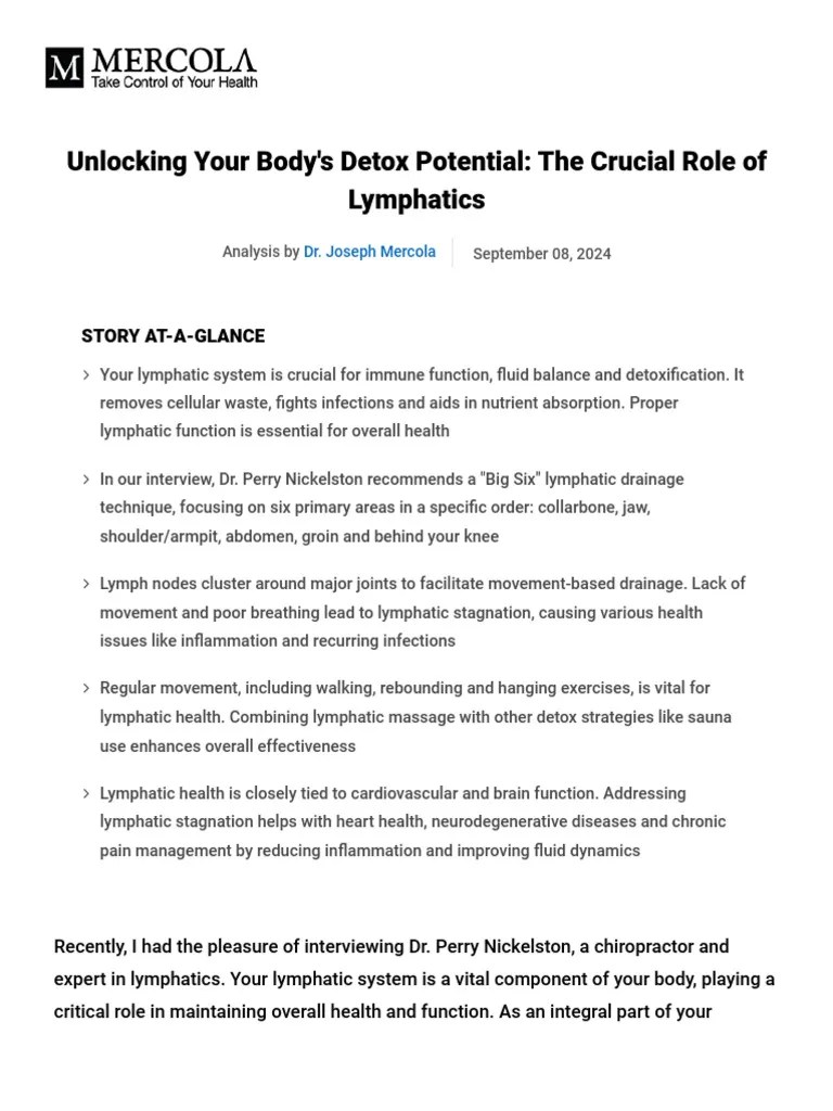 Lymphatic System PDF | PDF