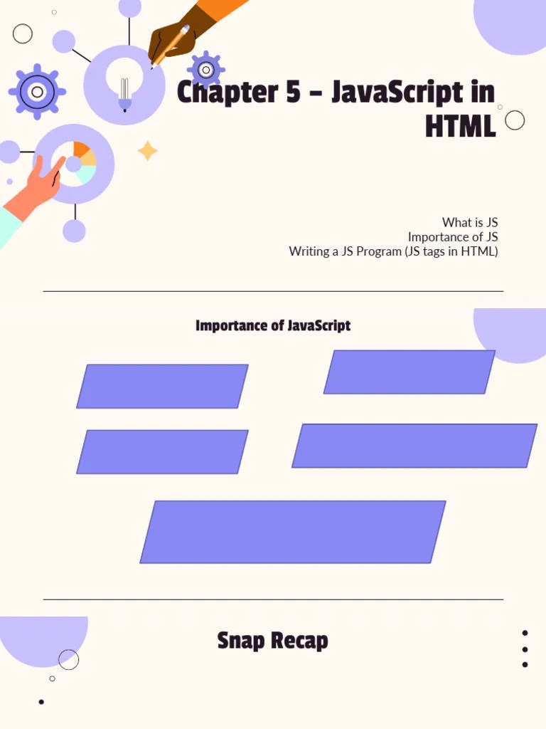 Chapter 5 – JavaScript In HTML | PDF