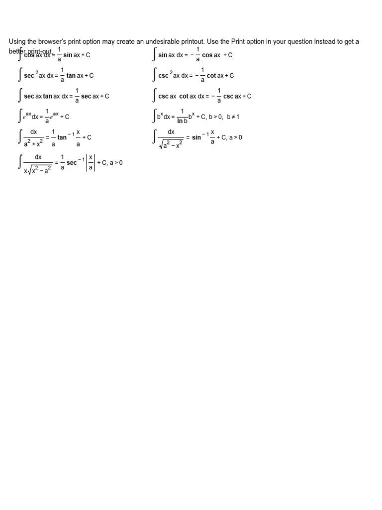 Lesson 10 (Review + Integration By Parts) Calculus 2 | PDF