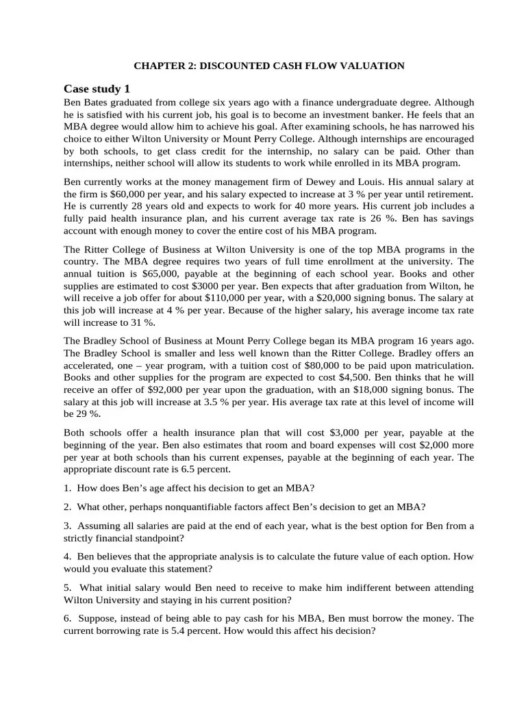 Chapter 2 Case Study | PDF