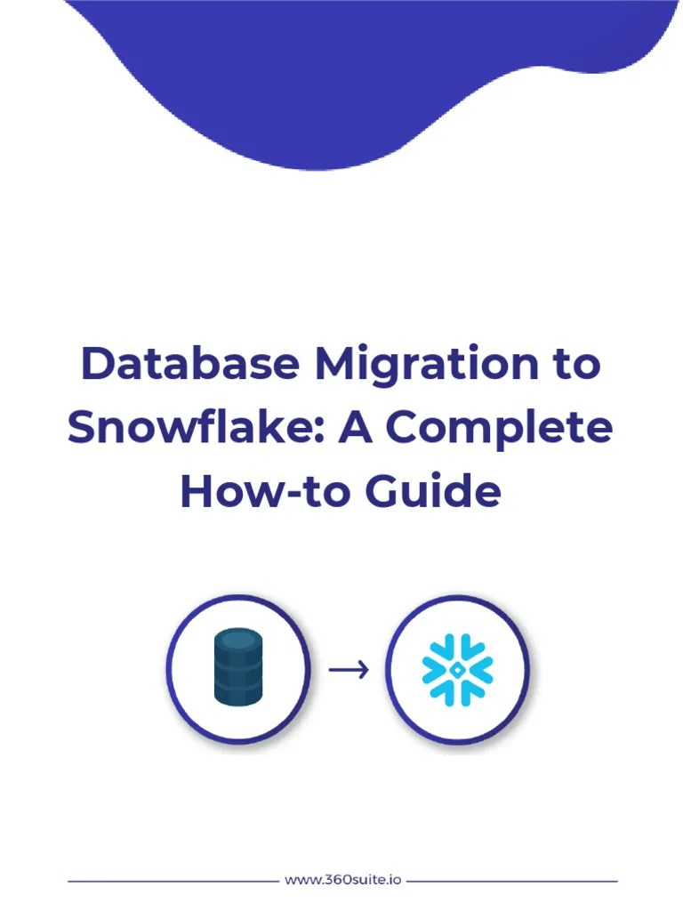 Database Migration To Snowflake A Complete How To Guide | PDF