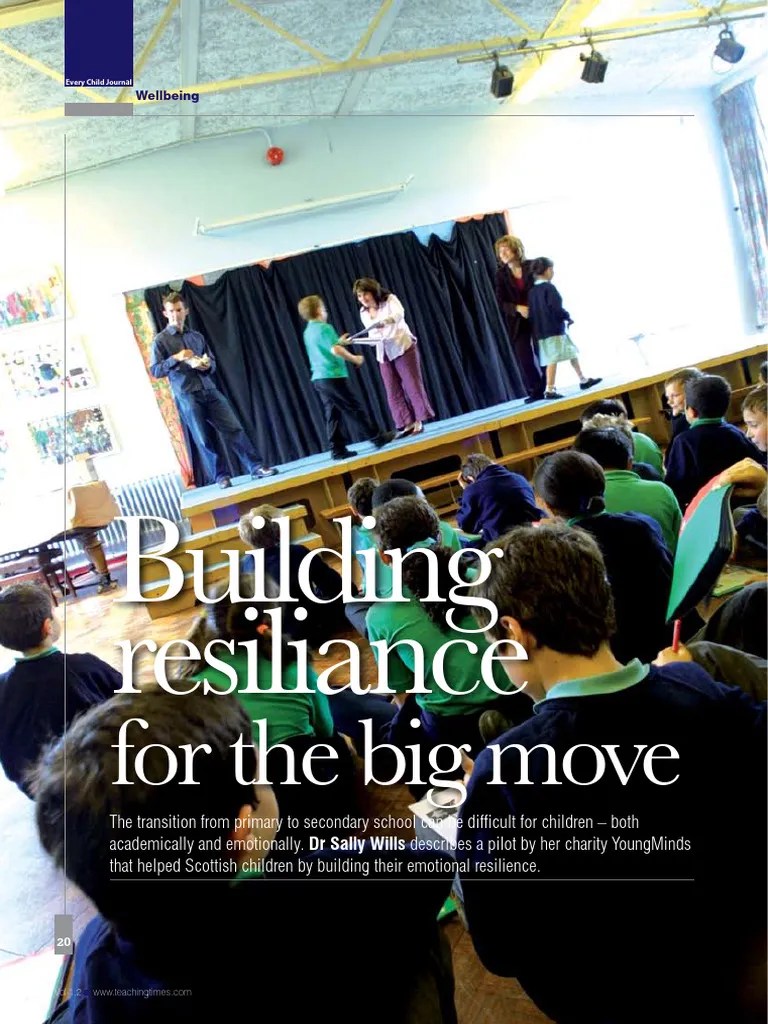 Transition Primary Secondary School 1 | PDF | Psychological Resilience | Teachers