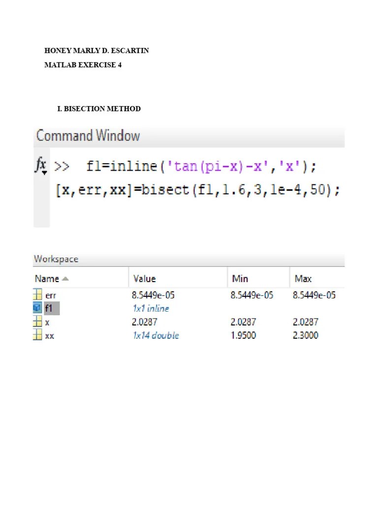 Matlab Exercise 4 | PDF