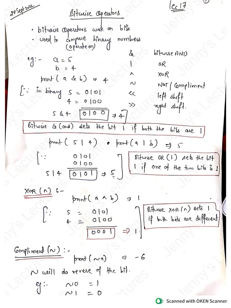 Bitwise Operators | PDF
