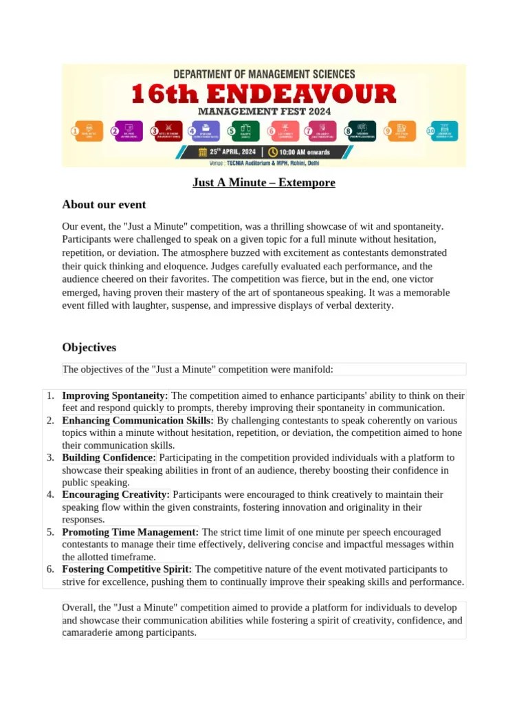 Jam Event Report Pdf