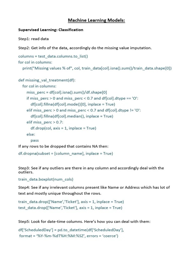 Machine Learning Model Building | PDF | Applied Mathematics | Machine ...