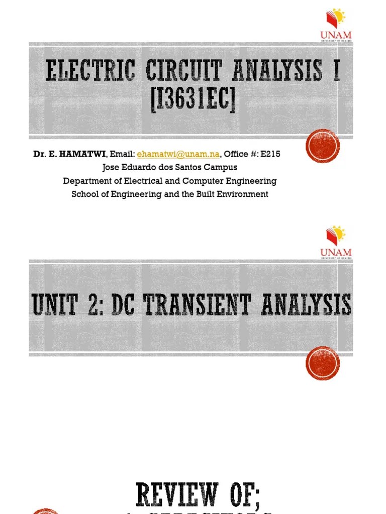 Unit 2.1 - Review Of Capacitors And Inductors | PDF