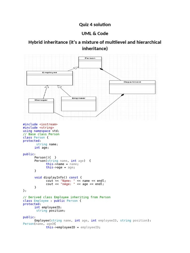 Quiz 4 Solution | PDF | Namespace | Software Development