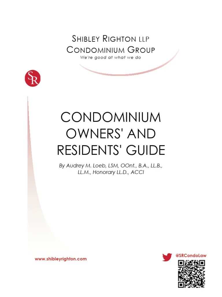 Condominium Owners And Residents Guide | PDF