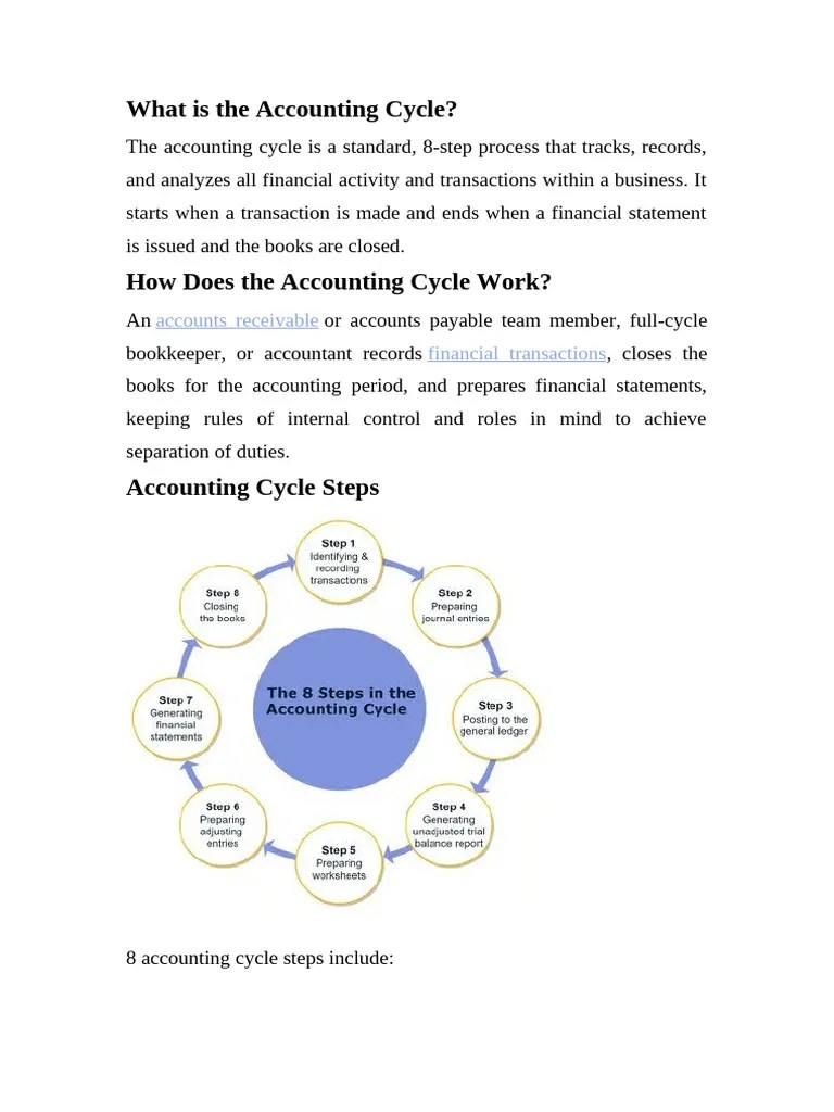 What Is The Accounting Cycle | PDF