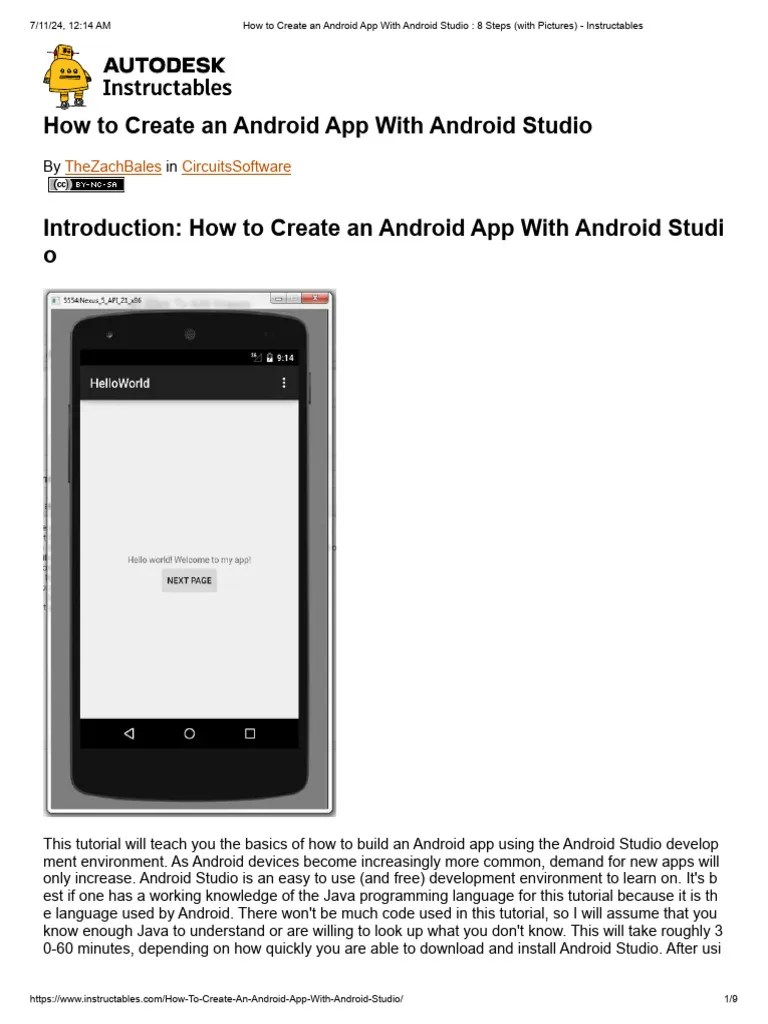How To Create An Android App With Android Studio - 8 Steps (With ...