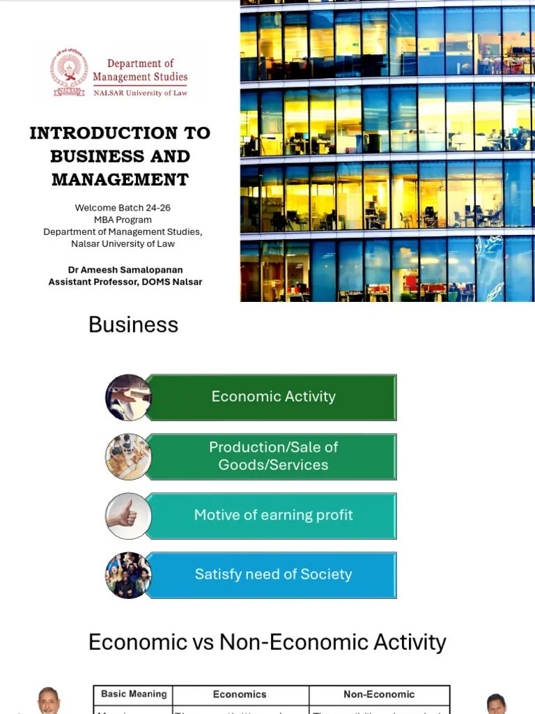 Introduction To Business & Management | PDF