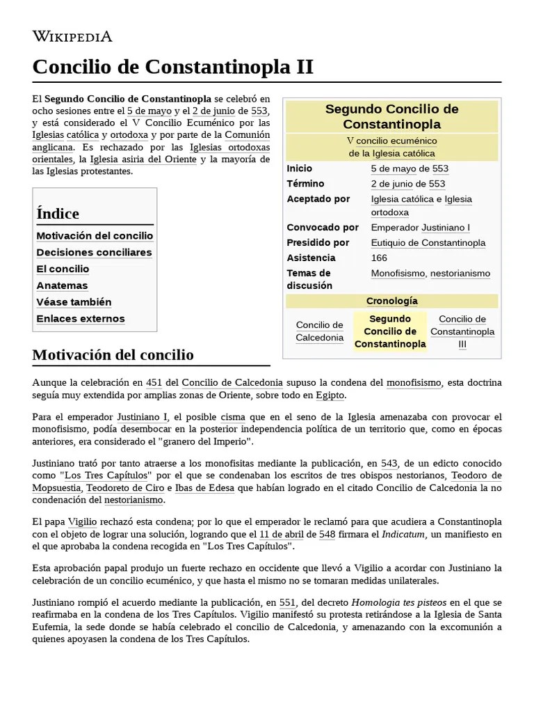 09 Concilio_de_Constantinopla_II (553) | PDF