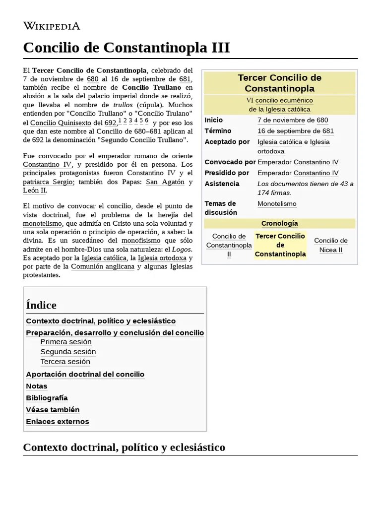 10 Concilio De Constantinopla III Y Concilio Quinisexto (ó II Concilio ...