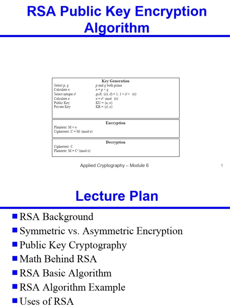 Applied-cryptography-lecture-6 | PDF