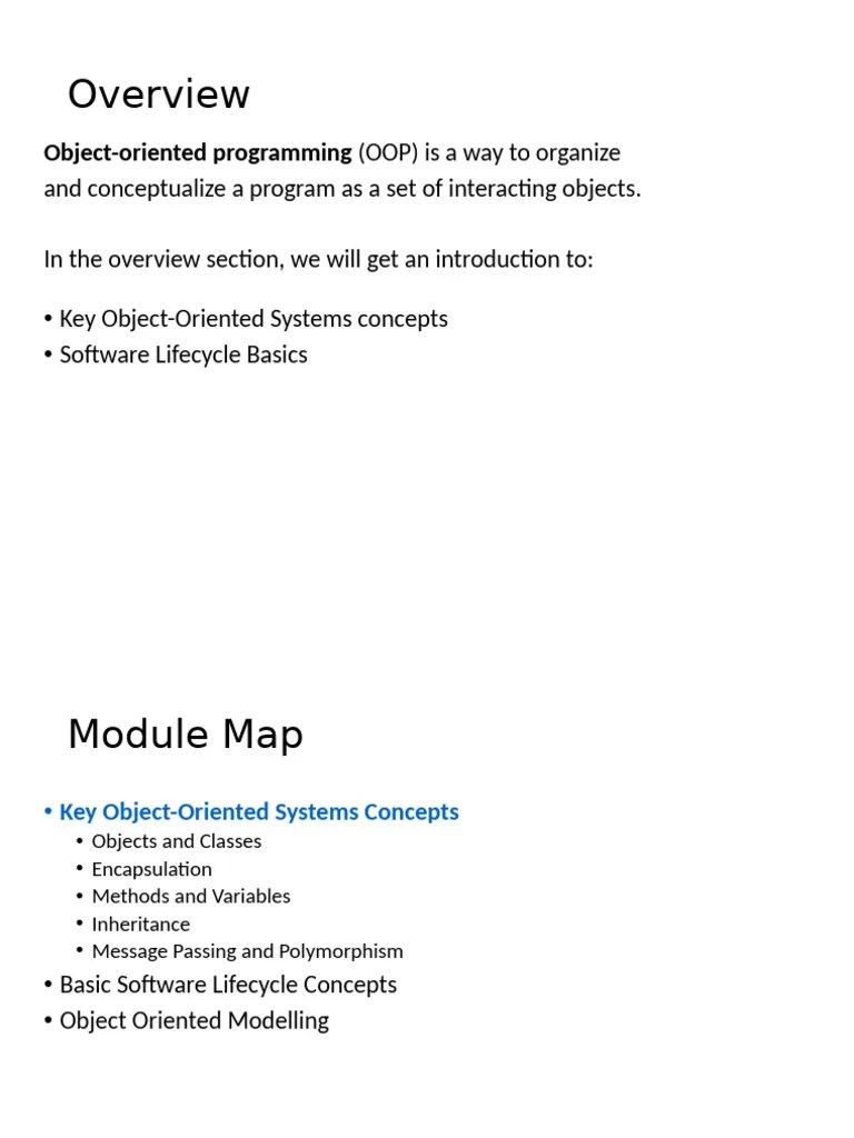 Object Oriented Concepts | PDF
