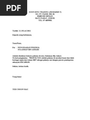 Contoh surat pengesahan pekerja asing. Contoh Surat Pengesahan Pekerja Pdf