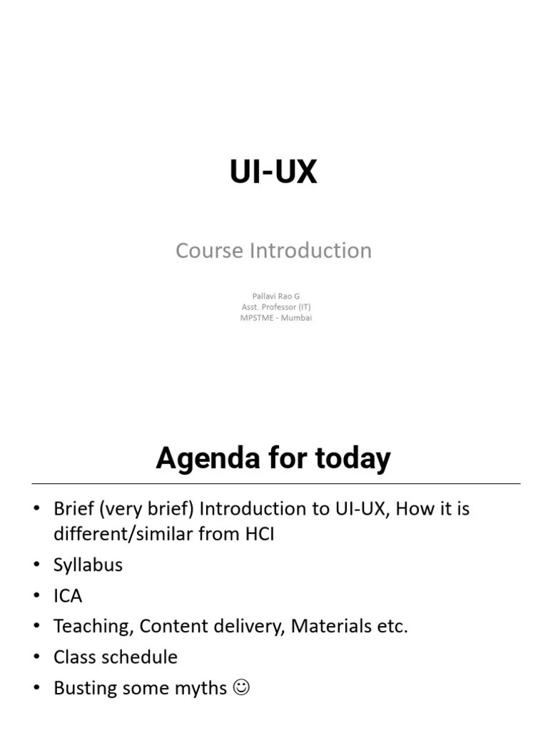 UI-UX Introduction | PDF