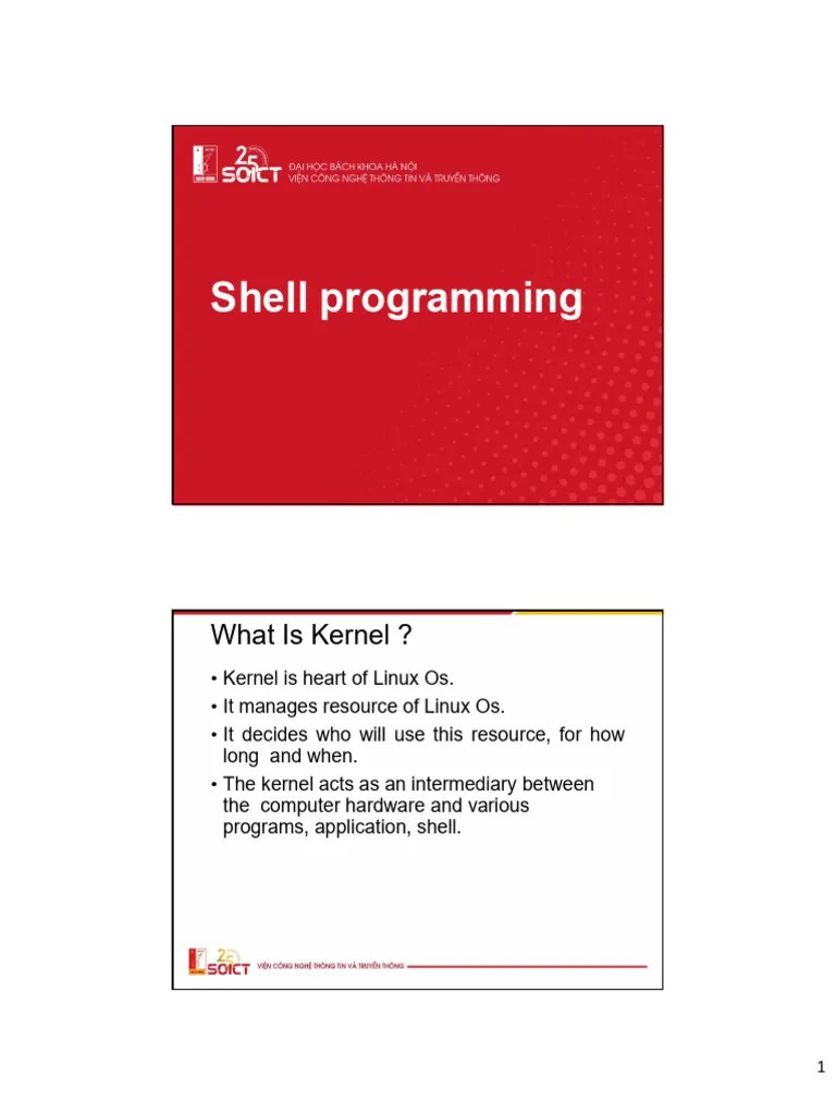 Part 1 Linux Chapter 5 Shell Programming | PDF | Shell (Computing ...