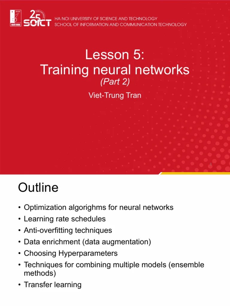 L5 Training Neural Networks Part 2 En V2 | PDF
