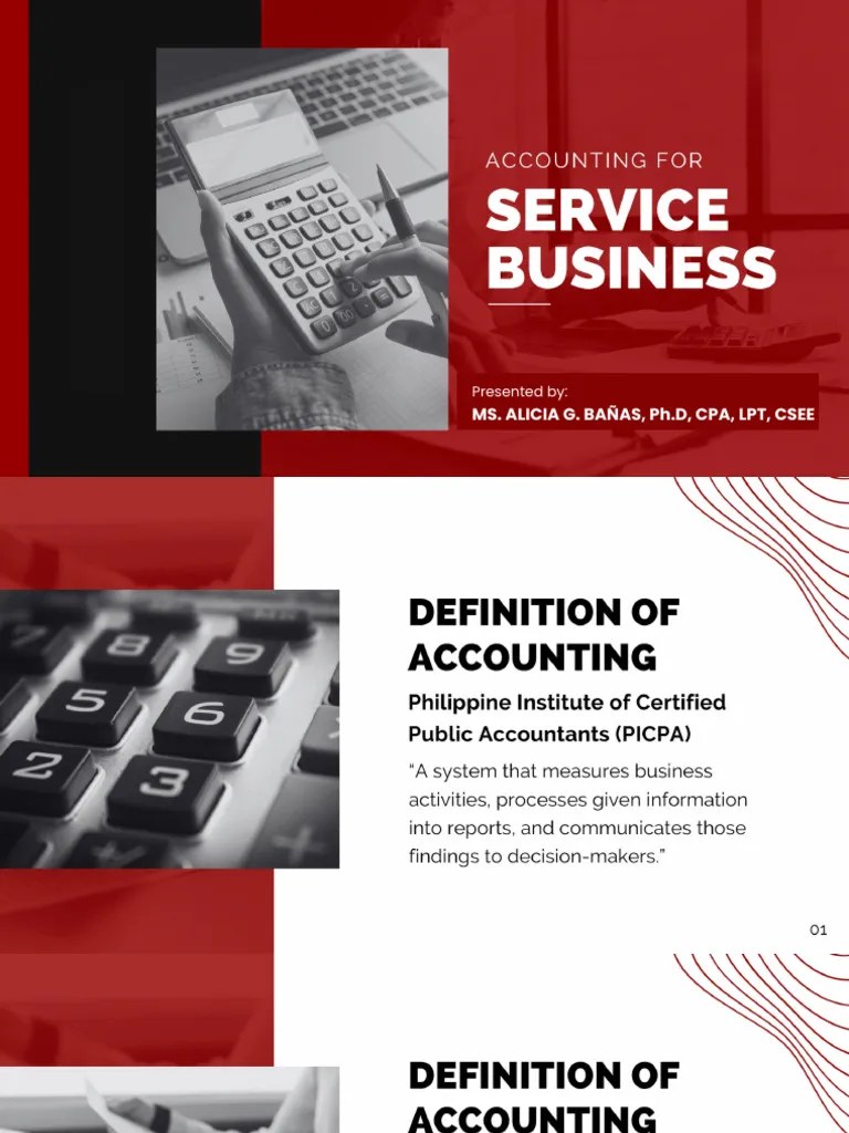 Accounting For Service Business | PDF