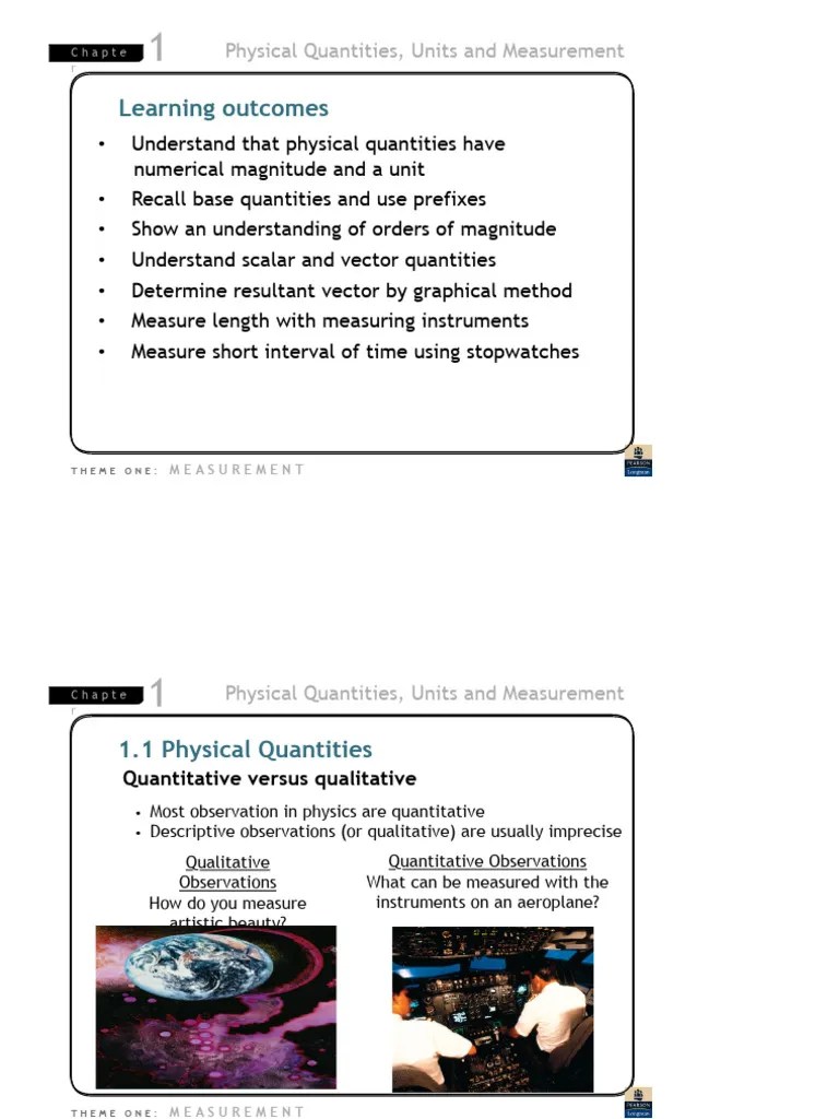 Measurement And Units- Intro | PDF