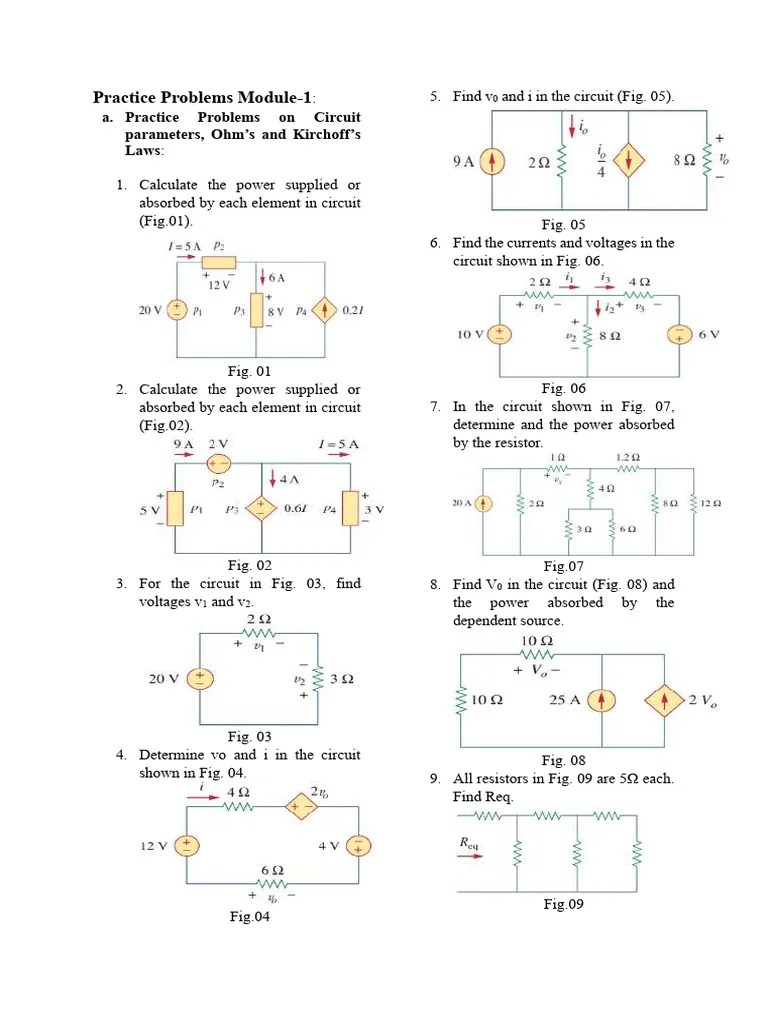 Practice Problems-Module-1 | PDF