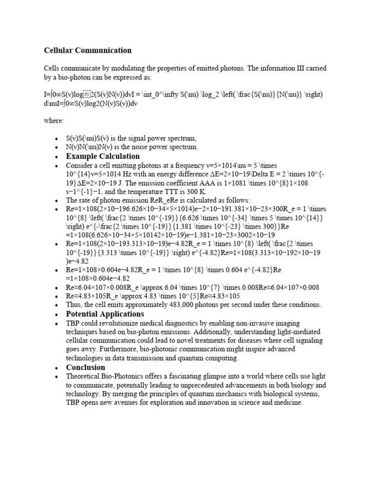 Cellular Communication | PDF