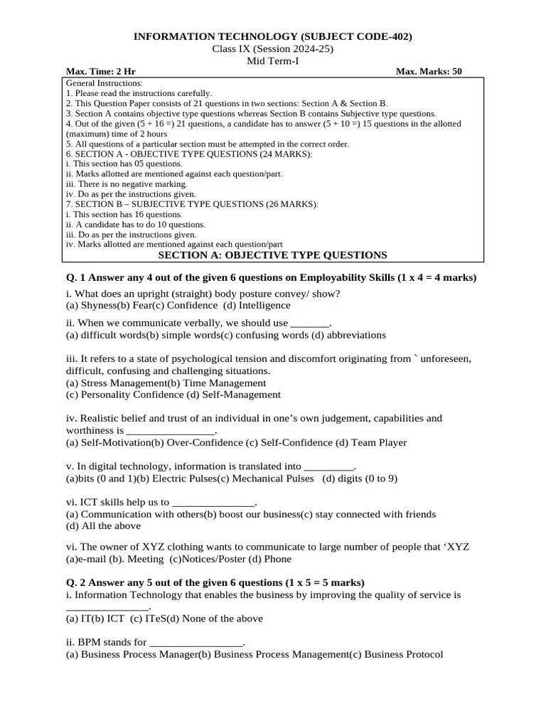 IT Class9th | PDF | Computing | Software