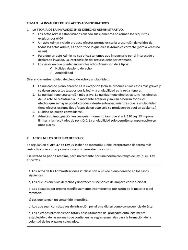Derecho Administrativo Ii. Apuntes Clase | PDF | Nulo (ley) | Finanzas Y Dinero