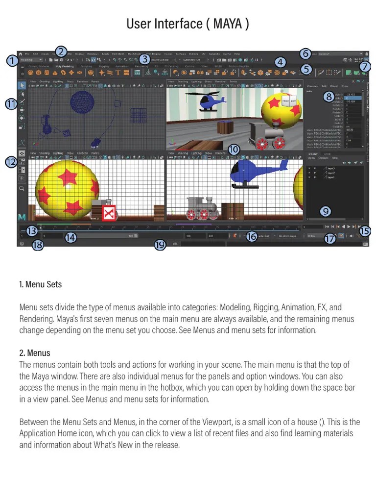 MAYA User Interface SM | PDF