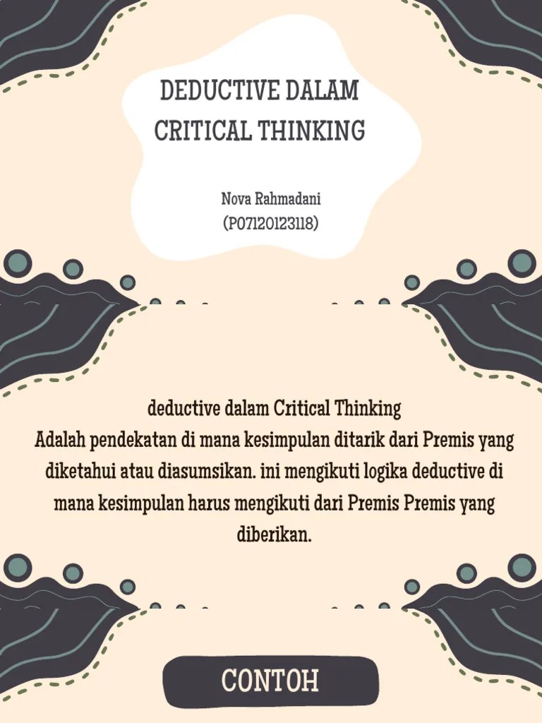 Deductive Dalam Critical Thinking | PDF