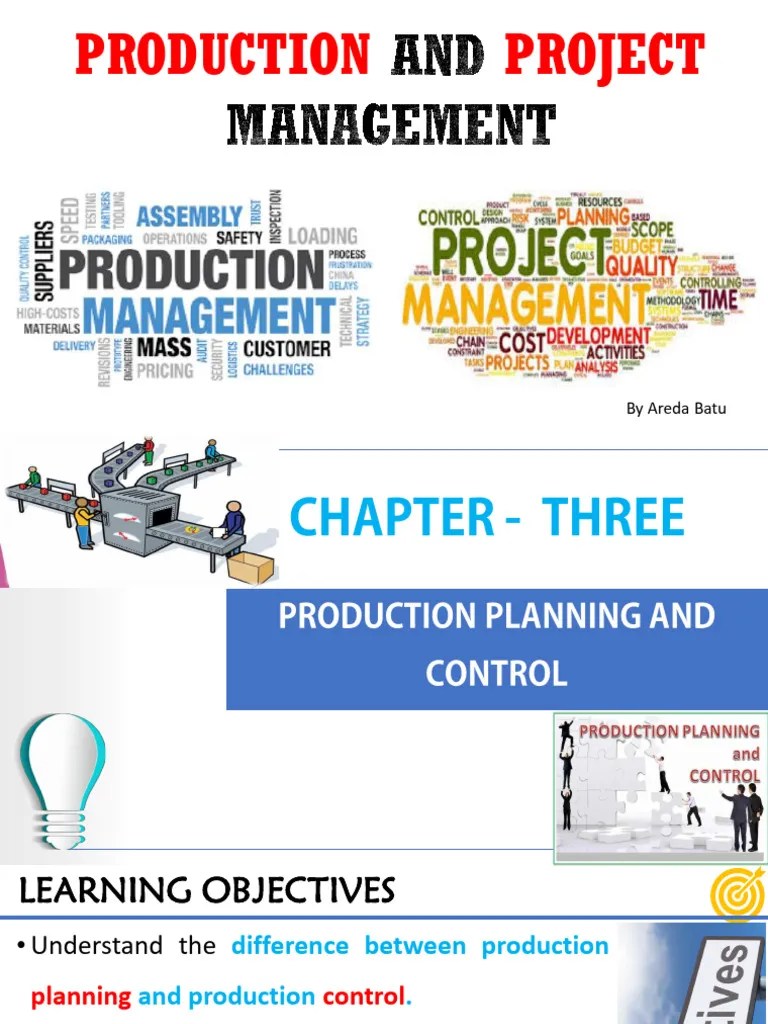Chapter 3 Production Planning And Control | PDF