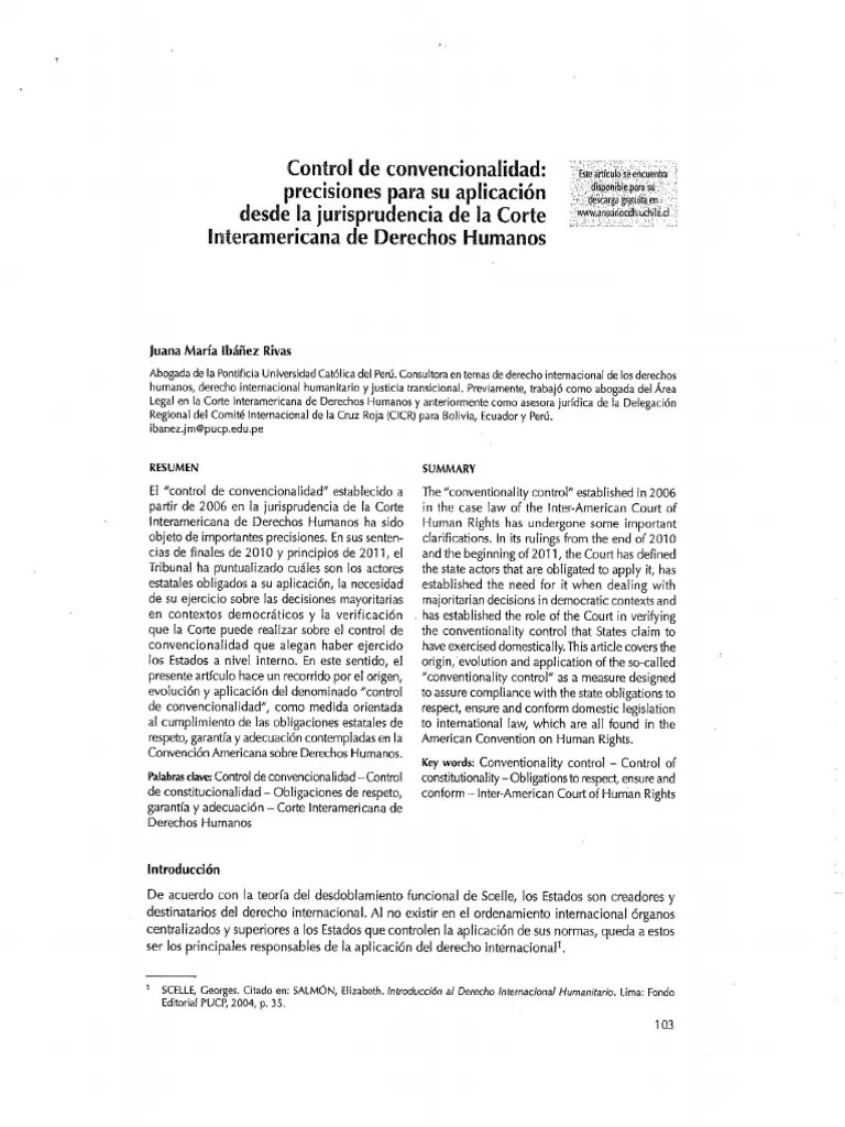 Control Convencionalidad Internacional | PDF