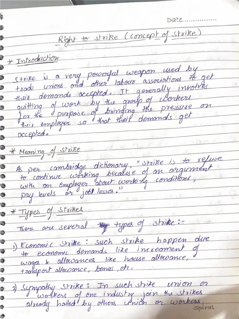 Strike Labour Law | PDF