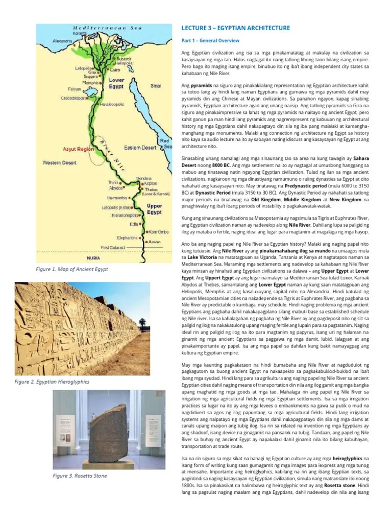 Lecture 03 - Egyptian Architecture | PDF