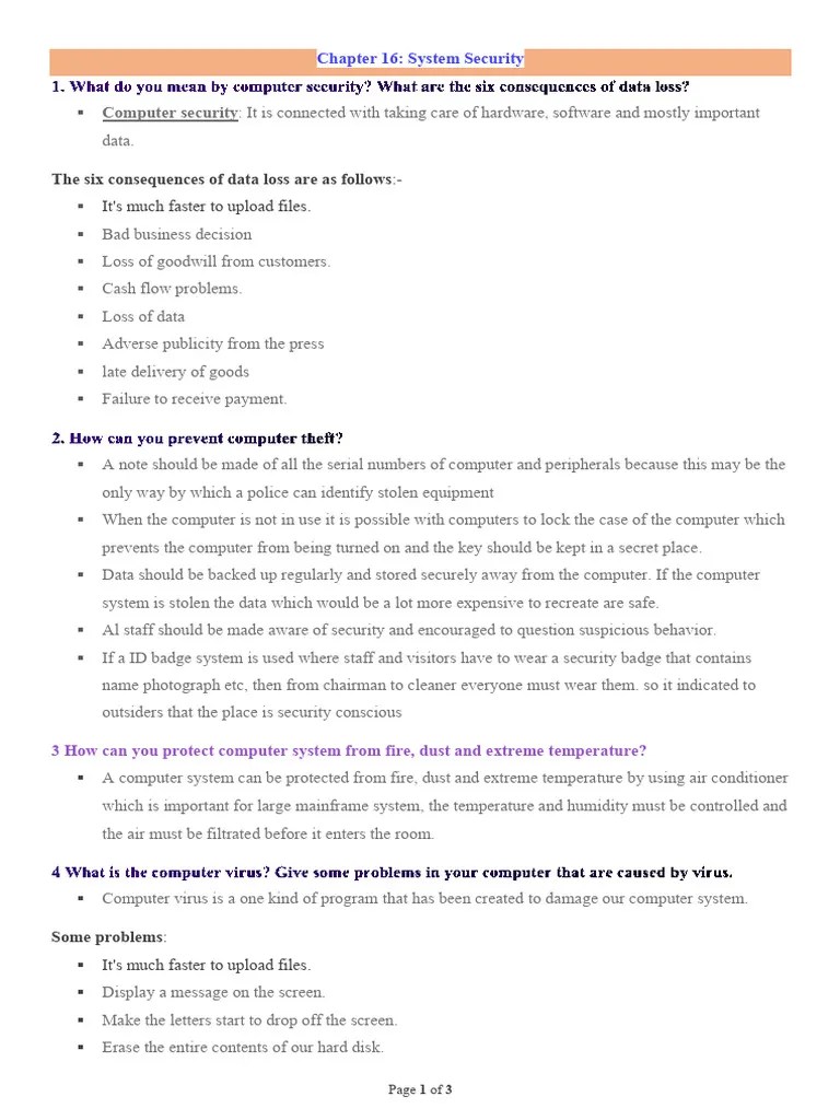 Chapter 16 (Computer) | PDF | Computer Virus | Backup