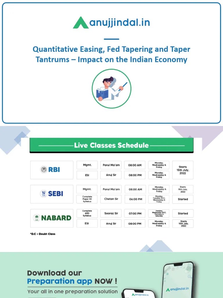 Quantitative Easing And Fed Tapering | PDF